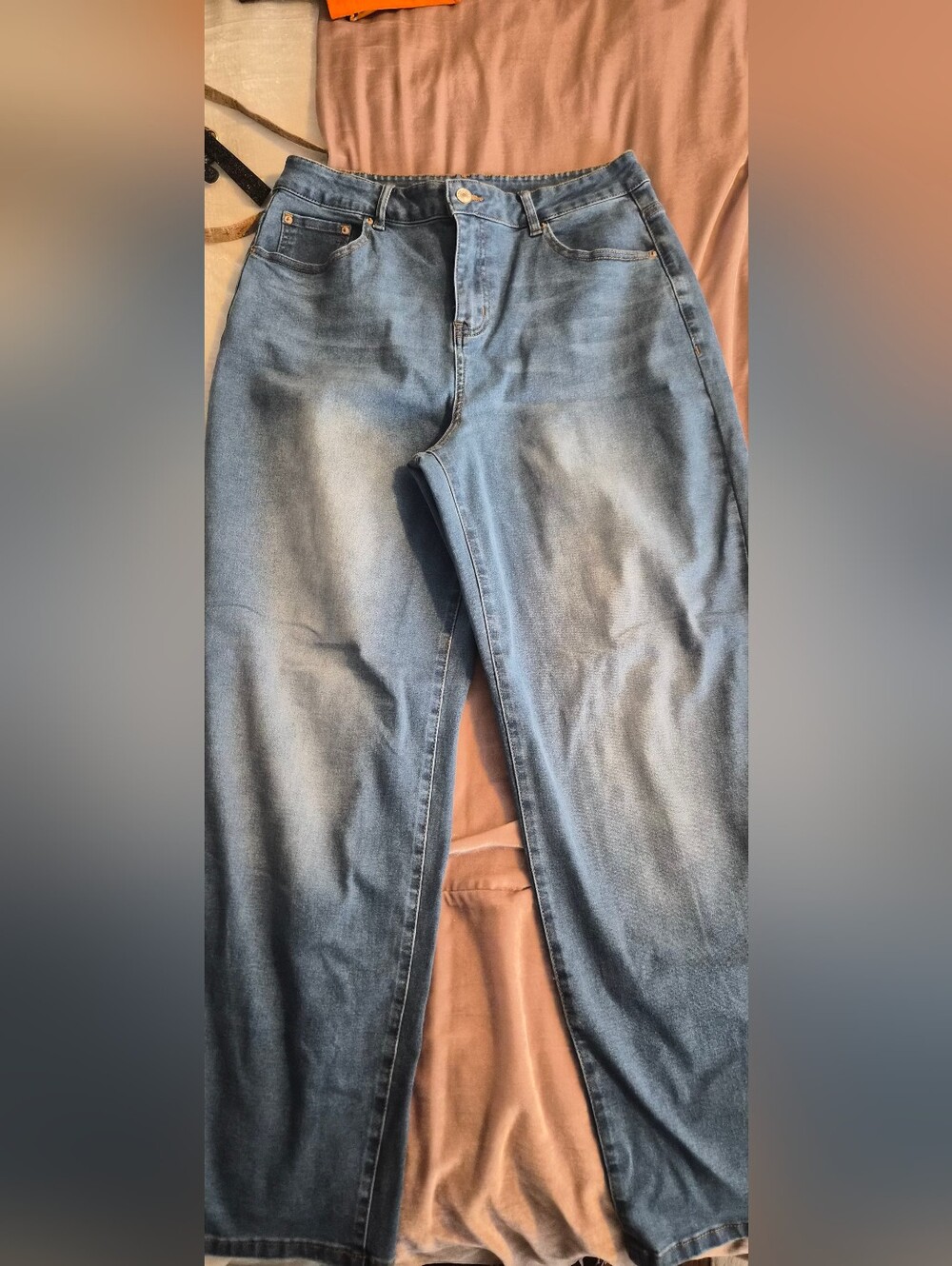 Classic Light Wash Denim Jeans